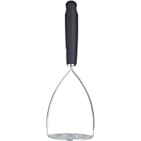 Los mejores  - MasterClass MCSGNWSSM - Machacador de patatas con mango de agarre suave- acero inoxidable- color negro